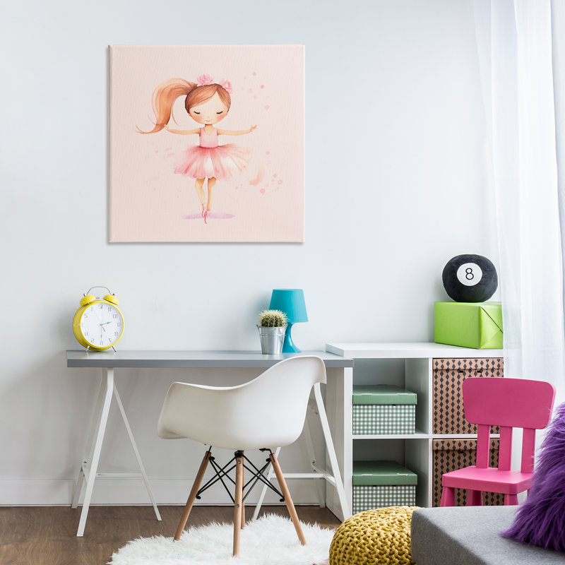 «Little Dancer Girl», art mural sur toile par Andrea Haase, H 30 po x l 30 po