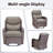 8-Piece Outdoor Wicker Patio Conversation Set With Swivel Chairs And Coffee Table-383497278-383497277
