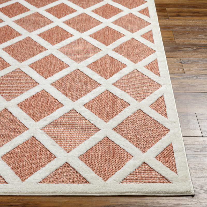 Geometric Indoor / Outdoor Rug, Rectangle 5'3" x 7'