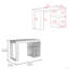 Bureau d'écriture Astana, deux tablettes