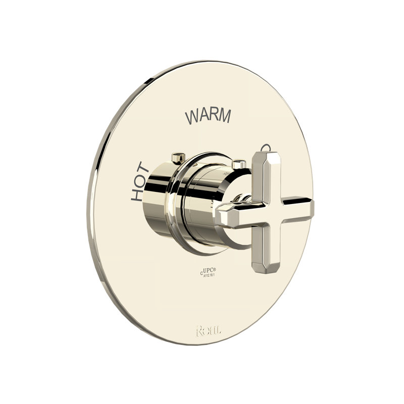 Apothecary Shower Wall Trim, Polished Nickel