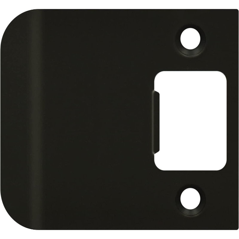 Plaque arrière étendue, Bronze huilé, H 2,5 po x l 2,25 po x P 0,05 po