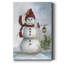 Bonhomme de neige et cardinal I, toile tendue avec châssis de qualité supérieure - prête à être accrochée-1876037773