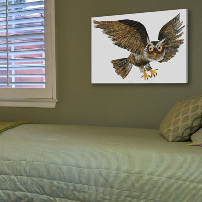 Screech Owl by Eric Carle - Painting on Canvas