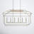 Rossie Lark 6 - Light Candle Style Geometric Chandelier-240241648
