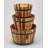 Ensemble de pots de fleurs en bois de d’acacia 3 pièces nested Mattson