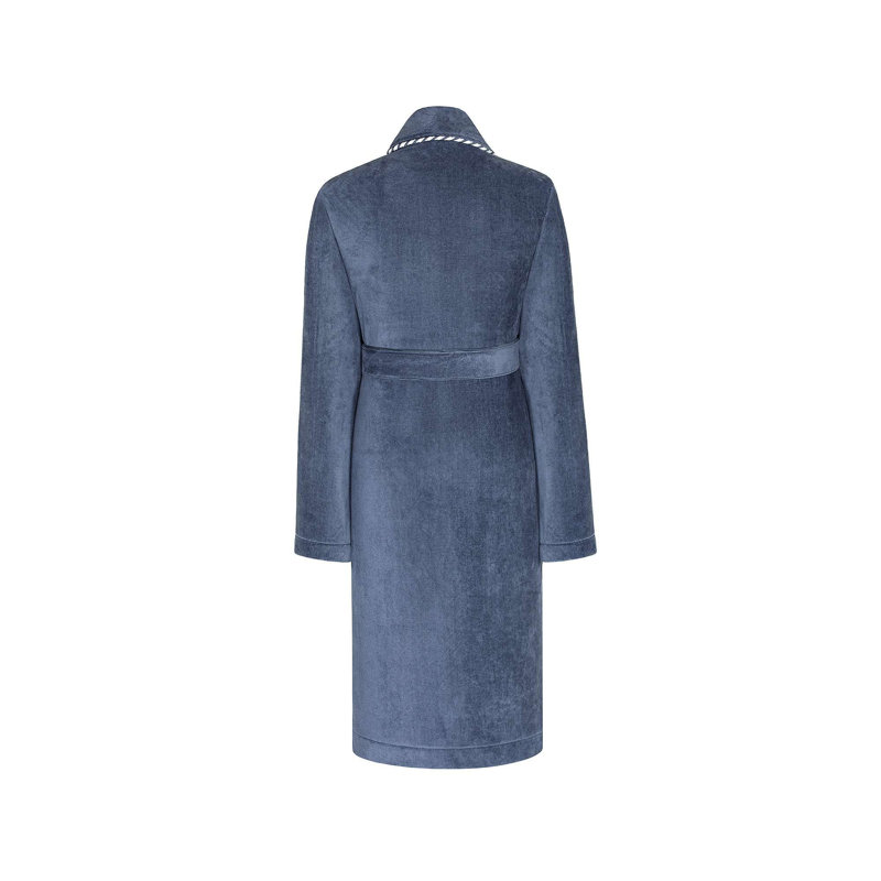 Robert 100% Cotton Terry Cloth Bathrobe, Blue, XXXL