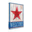 Toile d'extérieur Melinda Hipsher «Welcome Barn Starred White Blue»-87944874