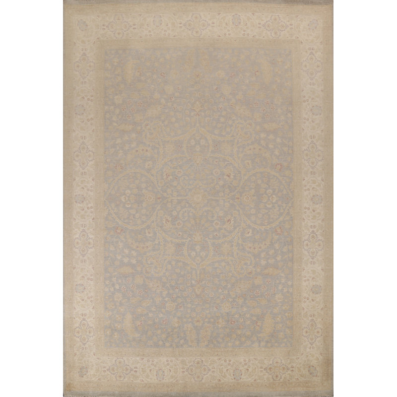 Tapis végétal Chobi Peshawar noué à la main 9 x 12