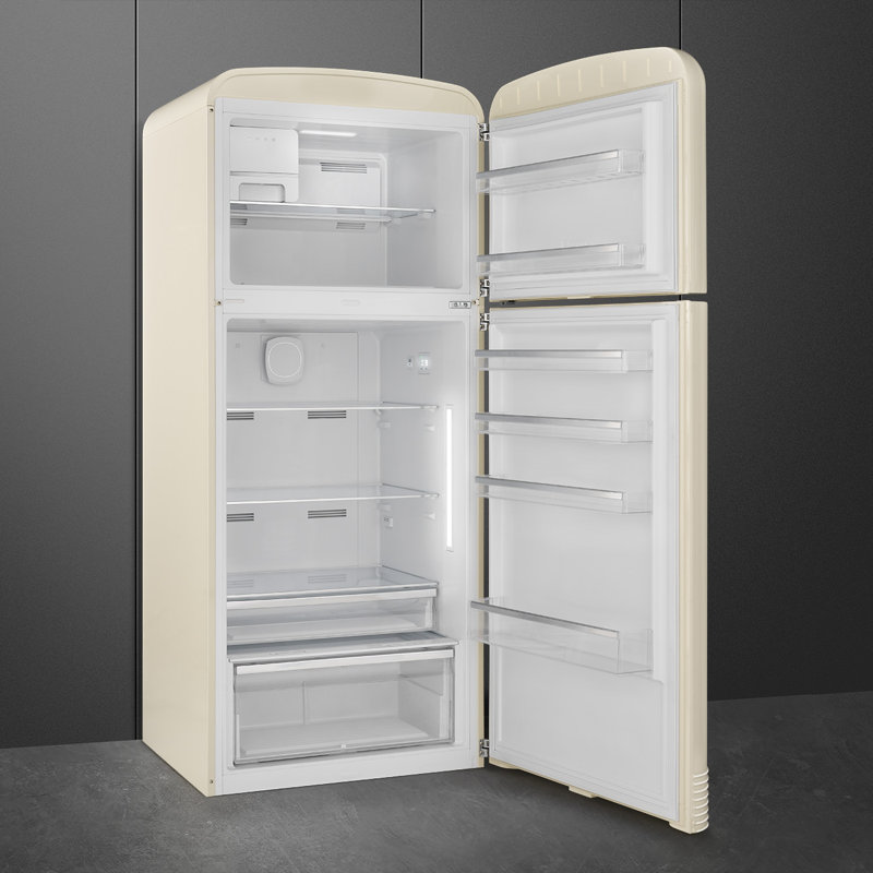 32" Smeg Fab Retro Refrigerator, Cream, Right Handed