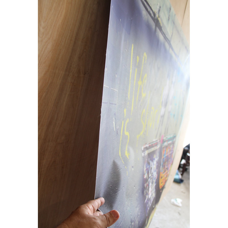 Humorous Life Is Short Graffiti Canvas Art 52 x 62 Inches