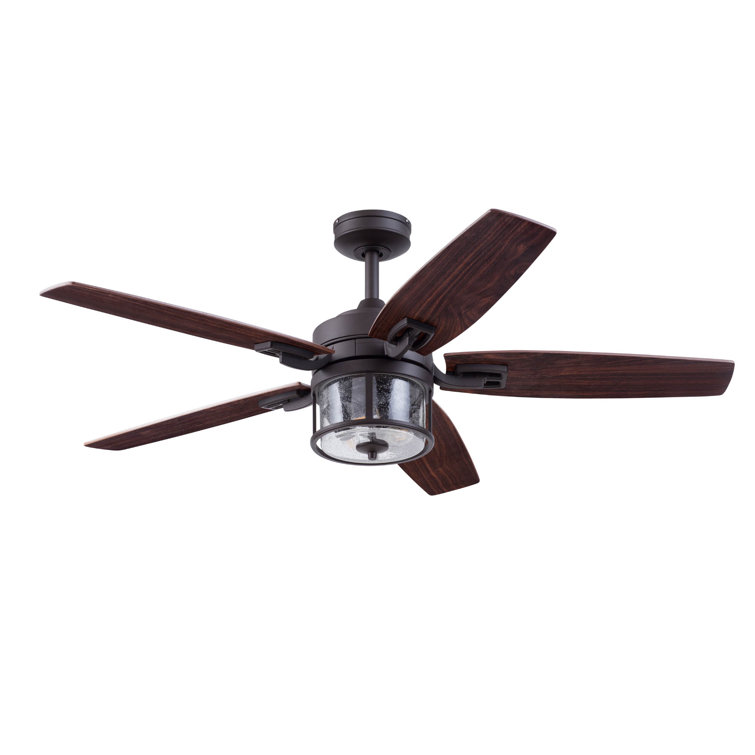 Idris 52'' Ceiling Fan with LED Lights and Remote Included