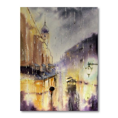 " Evening View Of The Old City " Painting Print