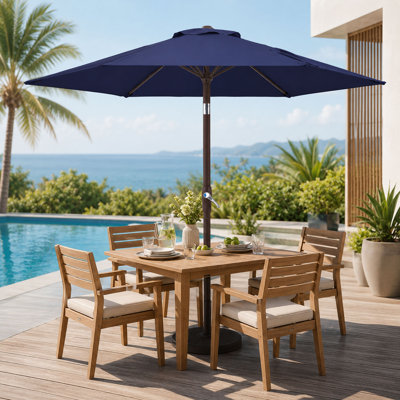 7.5' Outdoor Patio Umbrella, Crank Lift and Tilt Function