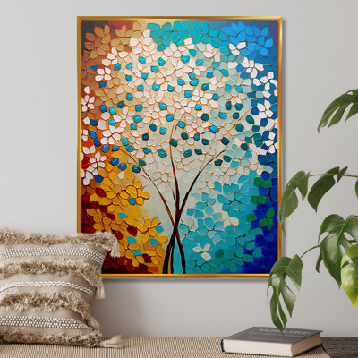 «Bright Blossoming Minimal Wildflowers V», reproduction sur toile