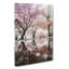 Reflection Of The Pink Blossom Trees - Wrapped Canvas Print-56663895