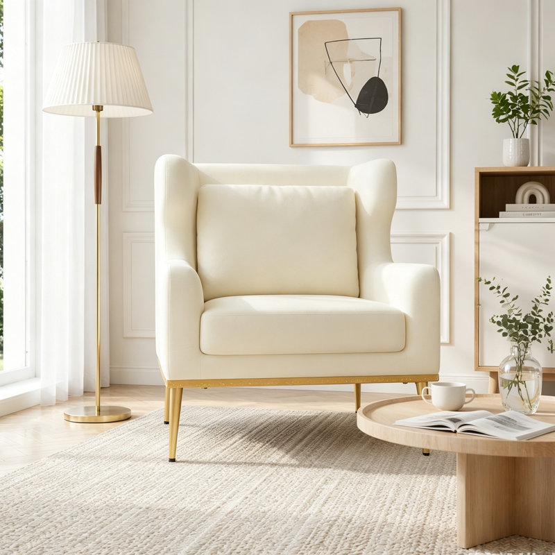 Chaise de lecture Modern, Beige