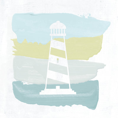 Seaside Swatch Lighthouse by Moira Hershey - Wrapped Canvas Art Prints
