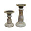 9'' H Wood Tabletop Candlestick