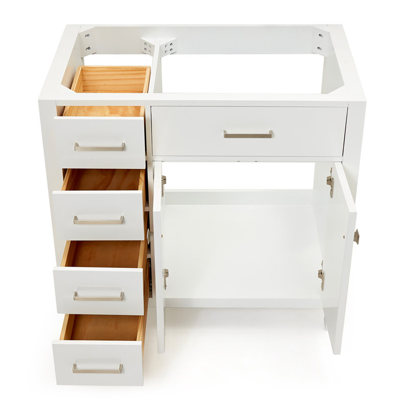 Petrel 36'' Single Bathroom Vanity Base Only, White
