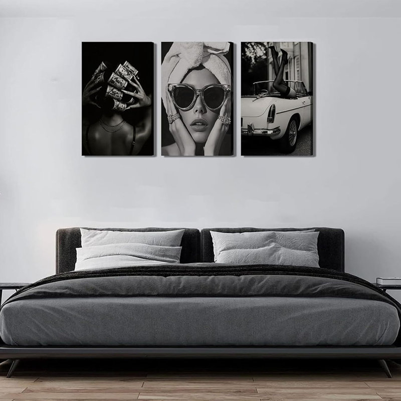 3 Piece Wrapped Canvas Print, 60cm H x 40cm W