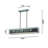 Aleksas 1 - Light 33.47"W Silver/Brown LED Pendant