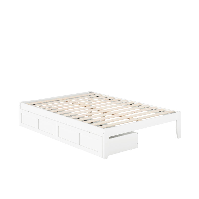 Aayanna Panel Storage Bed, White, Full