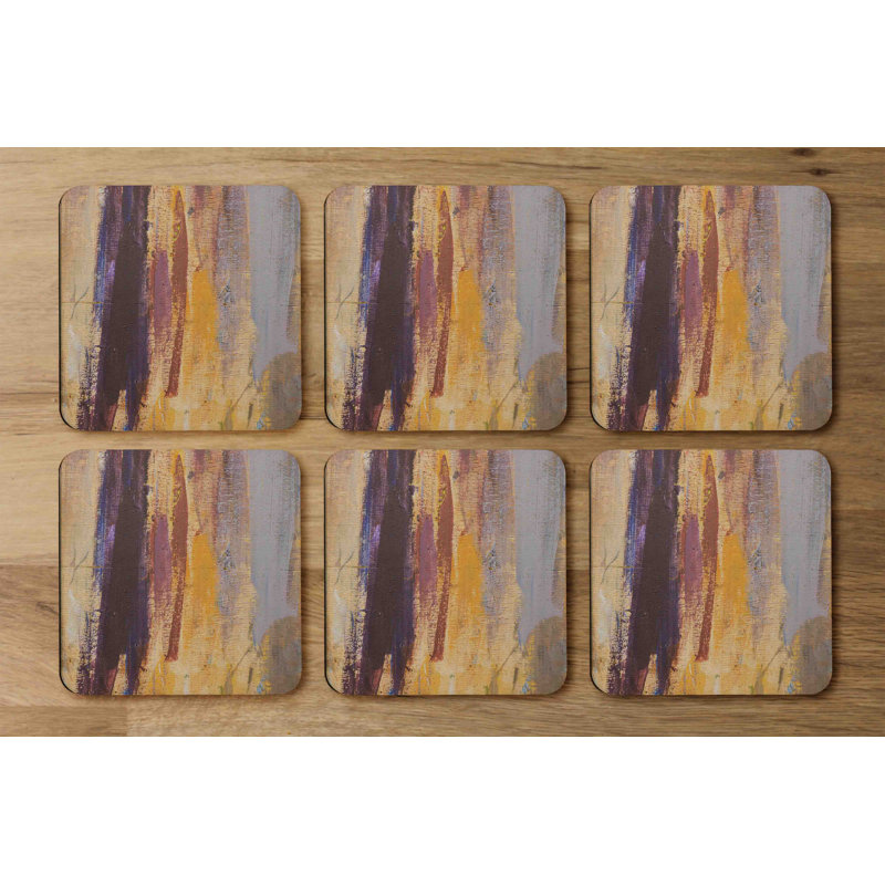 Square 6 Piece Coaster Set