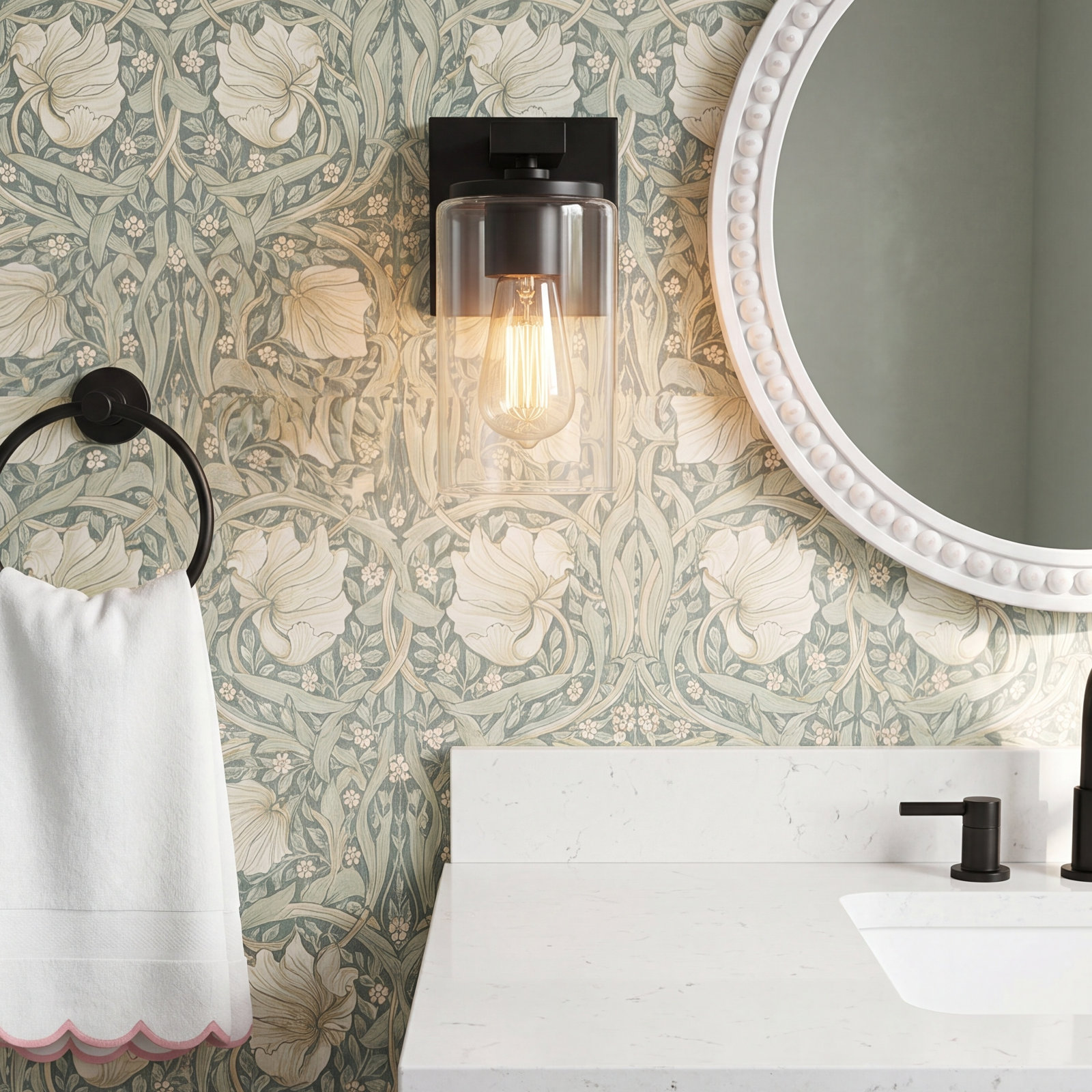 Gabi Linear Vanity Light, Matte Black, 1 Light