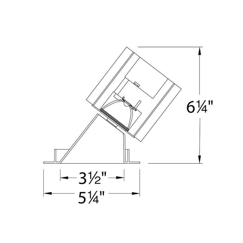 Tesla LED Reflector Recessed Trim, Flood