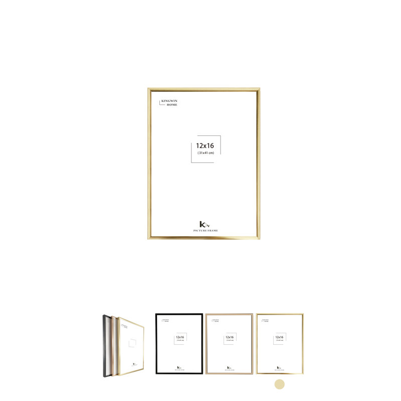Kingwin aluminum  Picture Frame, Rose gold