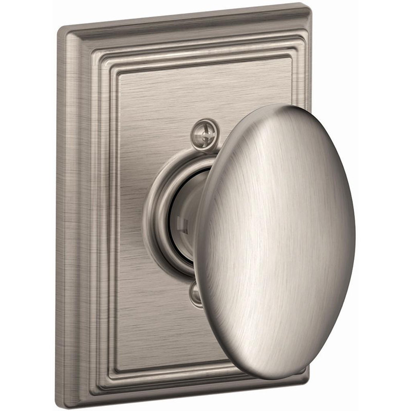 Addison Siena Single Dummy Door Knob, Satin Nickel