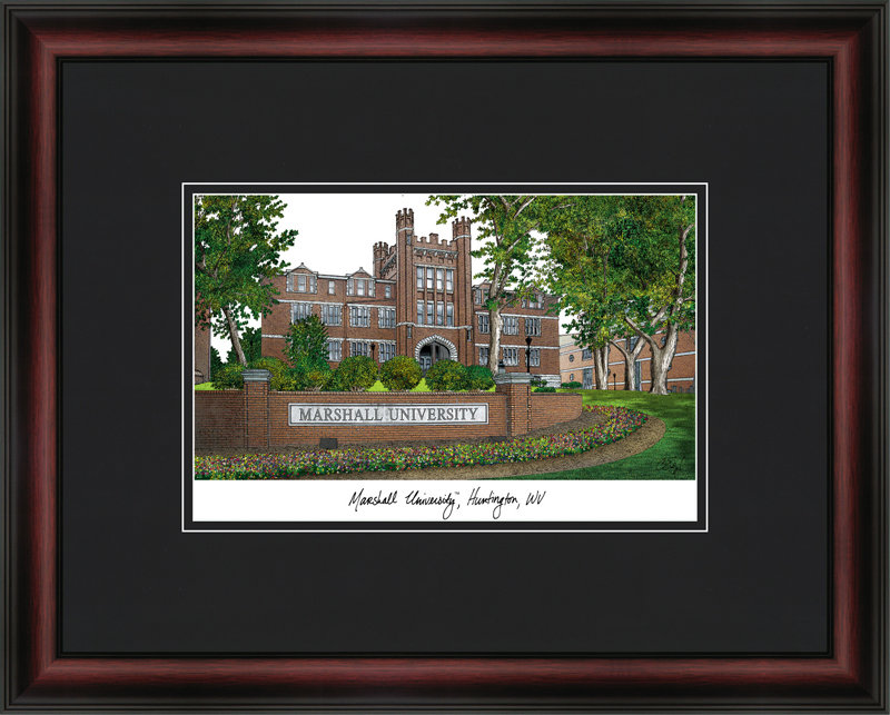 NCAA Marshall Thundering Herd Academic Lithograph Picture Frame