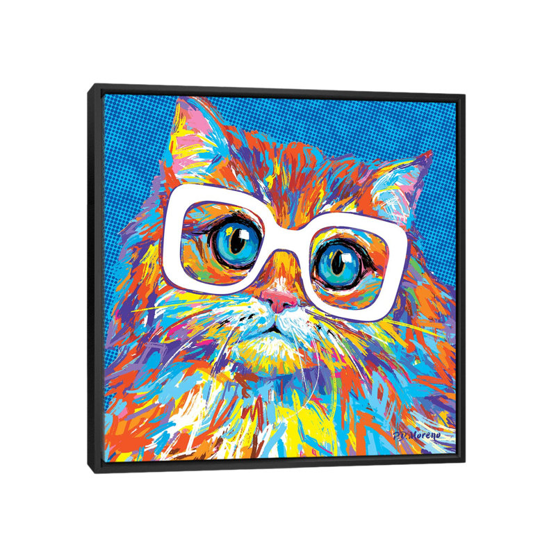 Nancy 1 Piece Wall Art on Canvas, 66.04 cm H x 66.04 cm W, Black Framed