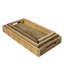 Plateau en bois Doulton - ensemble de 3
