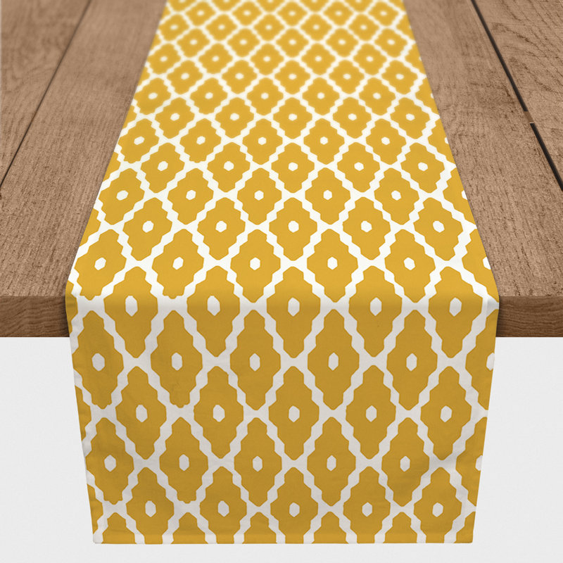 Chemin de table Fontana, Jaune, 90 po x 16 po