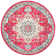 Felty Oriental Fuchsia / Blue Area Rug