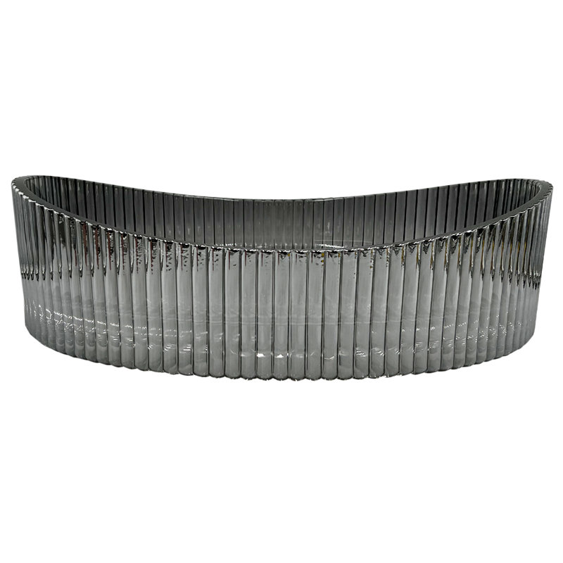 Lavabo vasque en verre 20 po Serenity, Noir