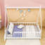 Lit double avec cadre en bois et porte-256580093