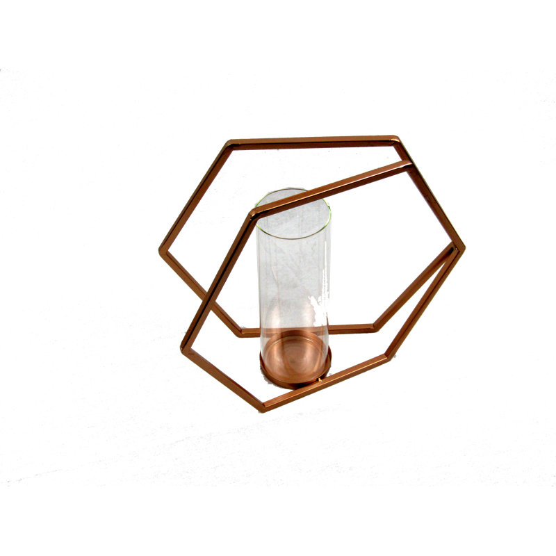Double ouragan en métal hexagonal, H 6 po x l 6 po x P 5 po
