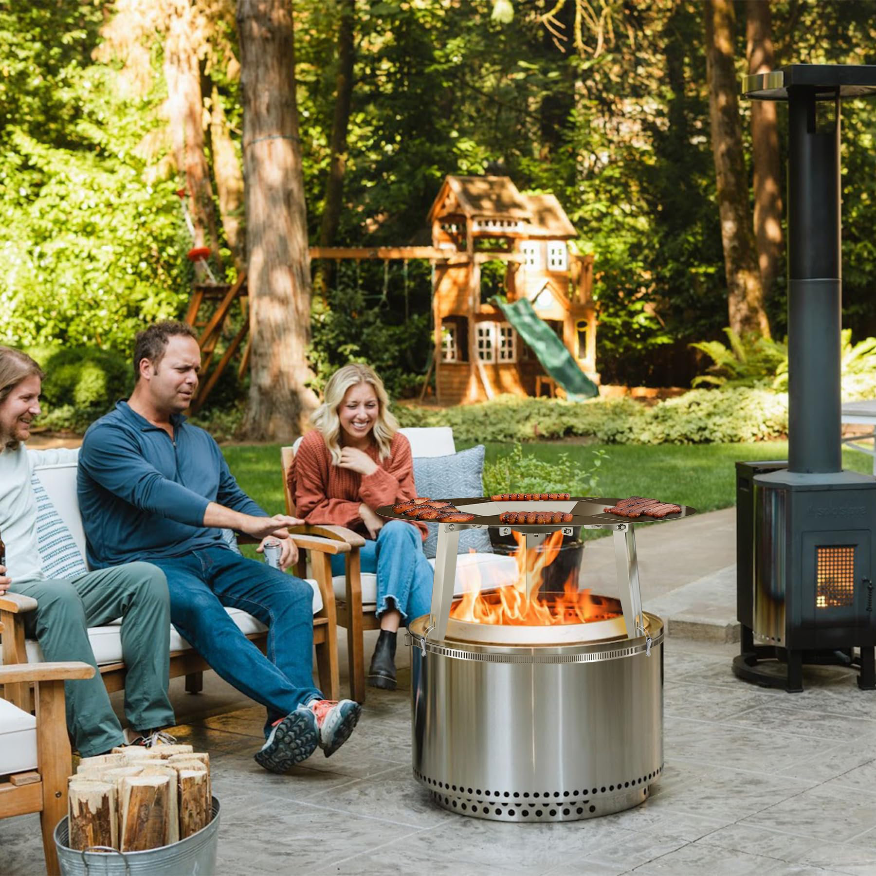Runbang Heat Deflector Fit For Solo Stove Bonfire 19.5