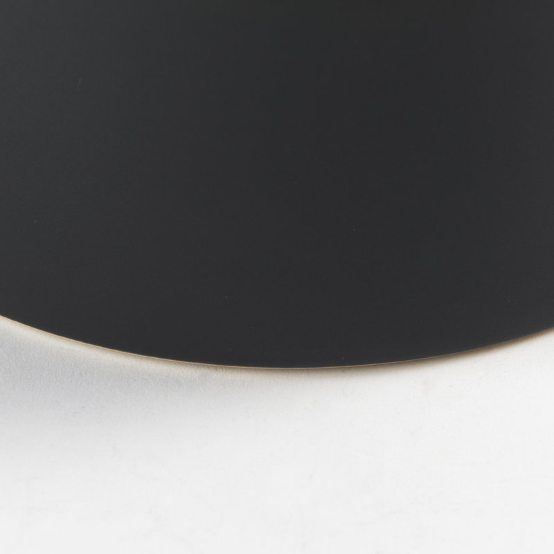 Vase de table en céramique Alisone, Blanc / noir, H 12 po x l 8 po x P 8 po