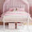 Metal Platform Bed with Sweet Heart Design Headboard & Footboard, Under Bed Storage, No Box Spring Needed, Boys & Girls Bedroom Furniture-726289604-726289601