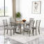 Rustic Style 6 - Person Solid Wood Dining Table Set 