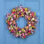 Butterflies And Daisies Floral Spring Wreath - 23.5"