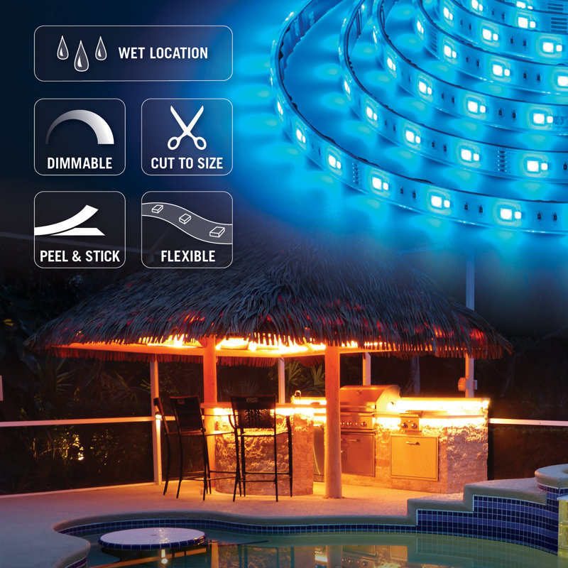RibbonFlex Pro, 24 V, RVB + W, 30 + 30 DEL / M, IP67, 10 m