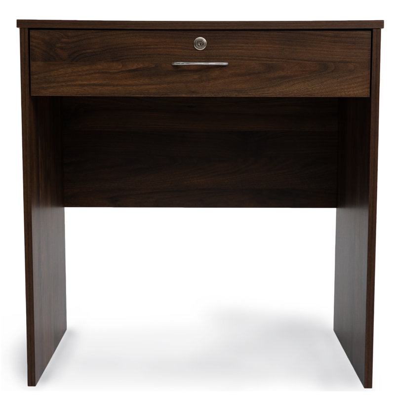Annita Solid Wood Base Writing Desk, Mahogany