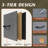 5 Drawer Dresser with Charging Station, TV Stand with Open Shelf and Power Outlet for 45'' TV, Chest of Drawers for Living Room, Closet, Entryway-610510108