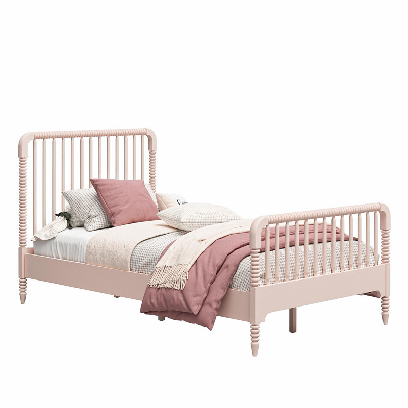 Linden Panel Bed, White, Twin