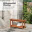 Banc de douche 35,5 po, tabouret de douche avec tablette HiPS, siège de douche capacité de 400 lb, multifonctionnel intérieur et extérieur pour salle de bain, entrée, jardin, teck-1079058449-1079058540